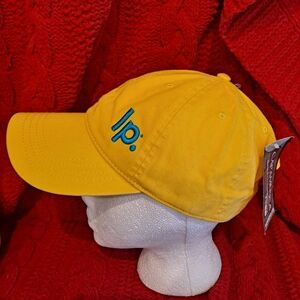 Lemon Perfect Vibrant Yellow Cap with Blue Accent